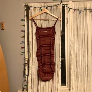 hurley mini side cinch dress